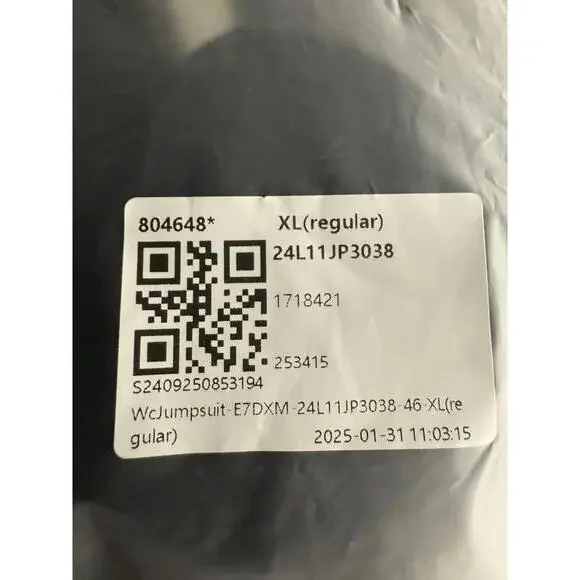 NWT Halara Jumpsuit V Neck Wide Leg Black XL - Picture 7 of 7